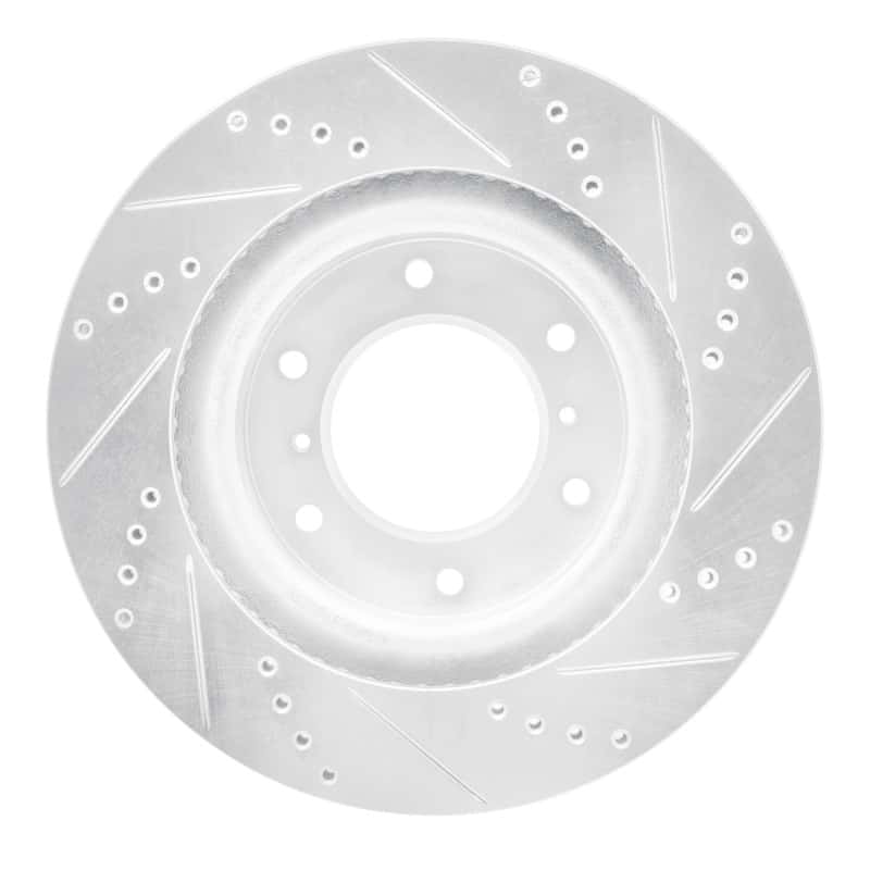 R1 Concepts — R1 08-17 Mitsubishi Montero Limited (Mexico) Front Left Drilled & Slotted Silver Brake Rotor
R1 Brake Rotor Drill - view 5