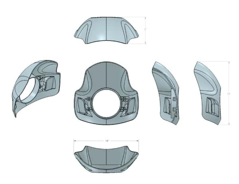 Burly Brand — Burly Brand Cafe Sport Fairing - view 2