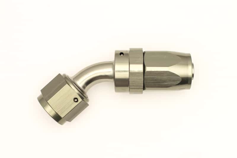 DeatschWerks — DeatschWerks 8AN Female Swivel 45-Degree Hose End CPE
Lines & Fittings - view 3