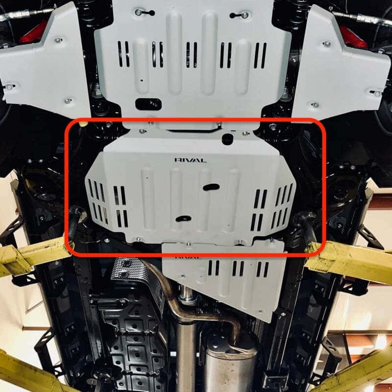 Rival 4x4 — Rival 2024-Present Toyota Tacoma 4th Gen Gas Engine Aluminum Transmission Skid Plate
Trans Skid Plate - view 5