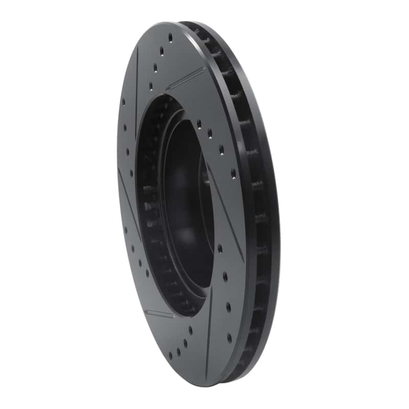 R1 Concepts — R1 90-16 Saab 9-2X Front Right Drilled & Slotted Black Brake Rotor
R1 Brake Rotor Drill - view 4