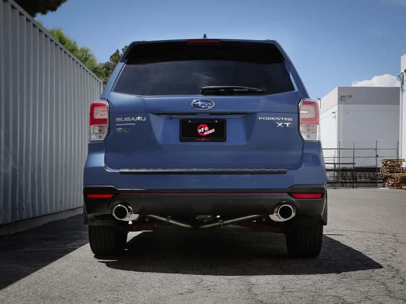 aFe — aFe Subaru Forester XT 14-18 H4-2.5L Takeda 2-1/2in to 2-1/4in 304 SS Cat-Back- Polished Tip
Cat-Back Exhaust - view 4