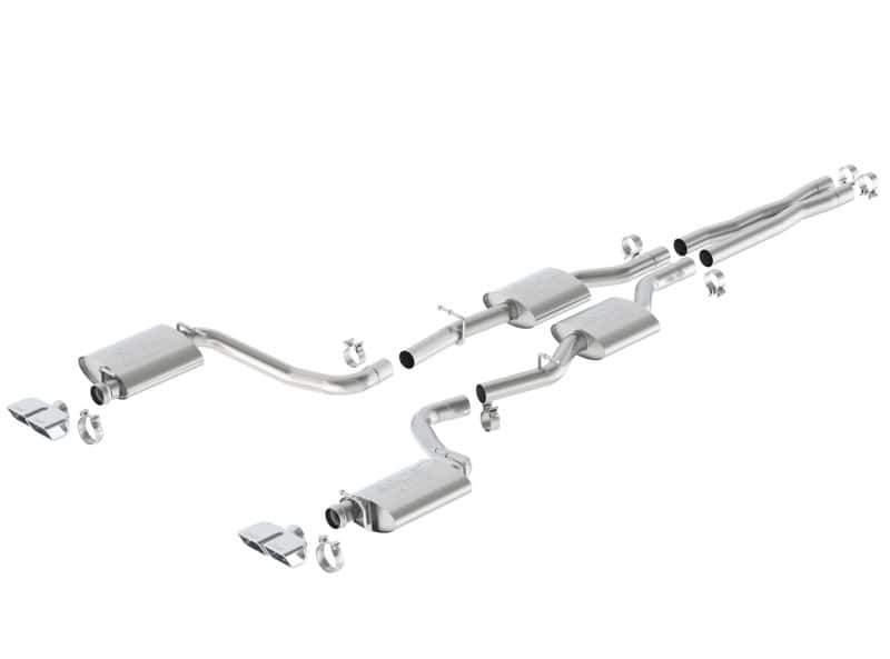 Borla — Borla 15-16 Dodge Challenger R/T 5.7L Dual Rectangle Angle Cut Dual Split Rear Exit ATAK Exhaust
Cat-Back System
ExhstSysKt - view 1