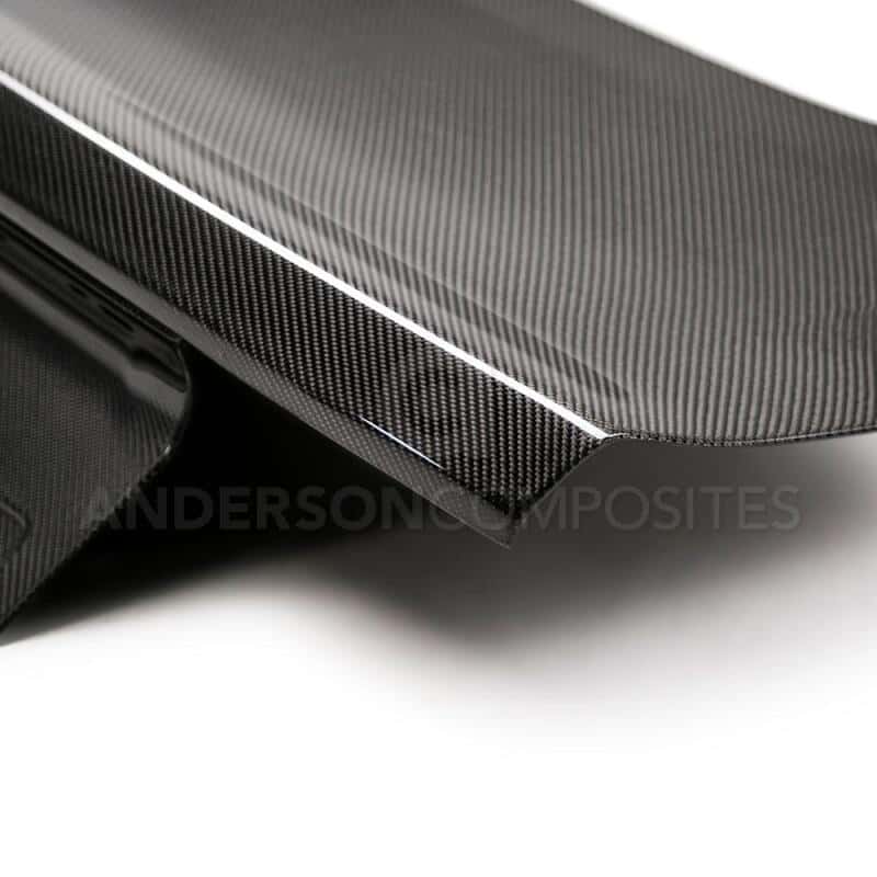 Anderson Composites — Anderson Composites 15-18 Ford Mustang Type-OE Double Sided Carbon Fiber Decklid - view 5