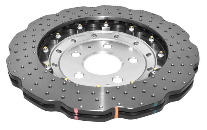 DBA — DBA 2014+ Audi RS Q3 Front 5000 Series Cross Drilled & Dimpled Rotor w/Clear Anodized Hat
Brake Rotor
Brake Disc - view 2