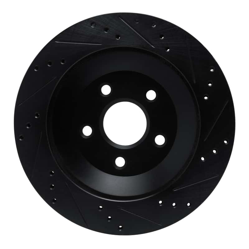 R1 Concepts — R1 04-07 Ford Freestar Rear Left Drilled & Slotted Black Brake Rotor
R1 Brake Rotor Drill - view 5