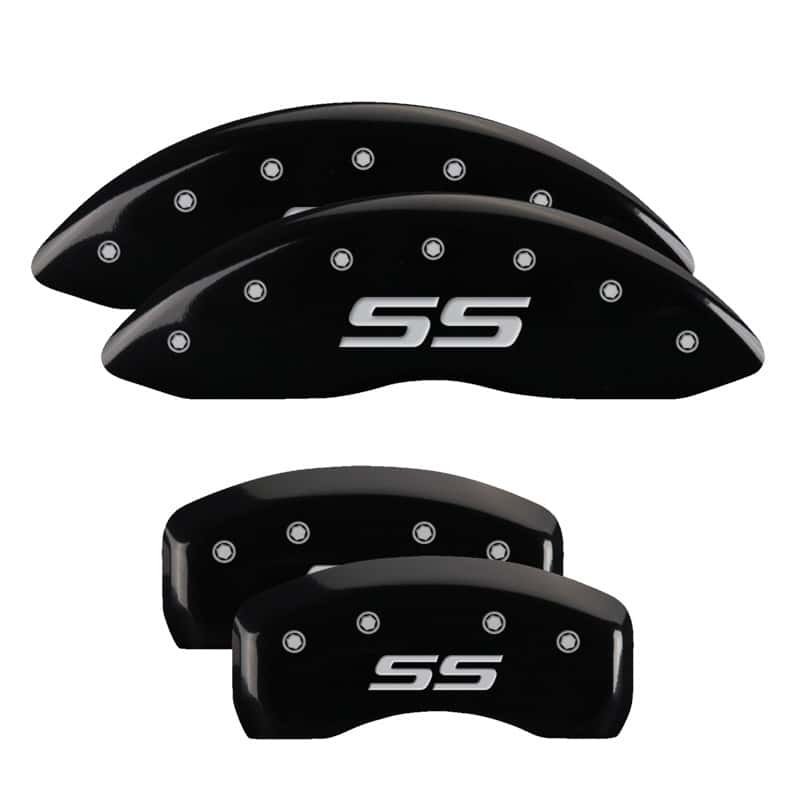 MGP — MGP 4 Caliper Covers Engraved Front & Rear Monte Carlo style/SS Black finish silver ch
Caliper Covers - view 1