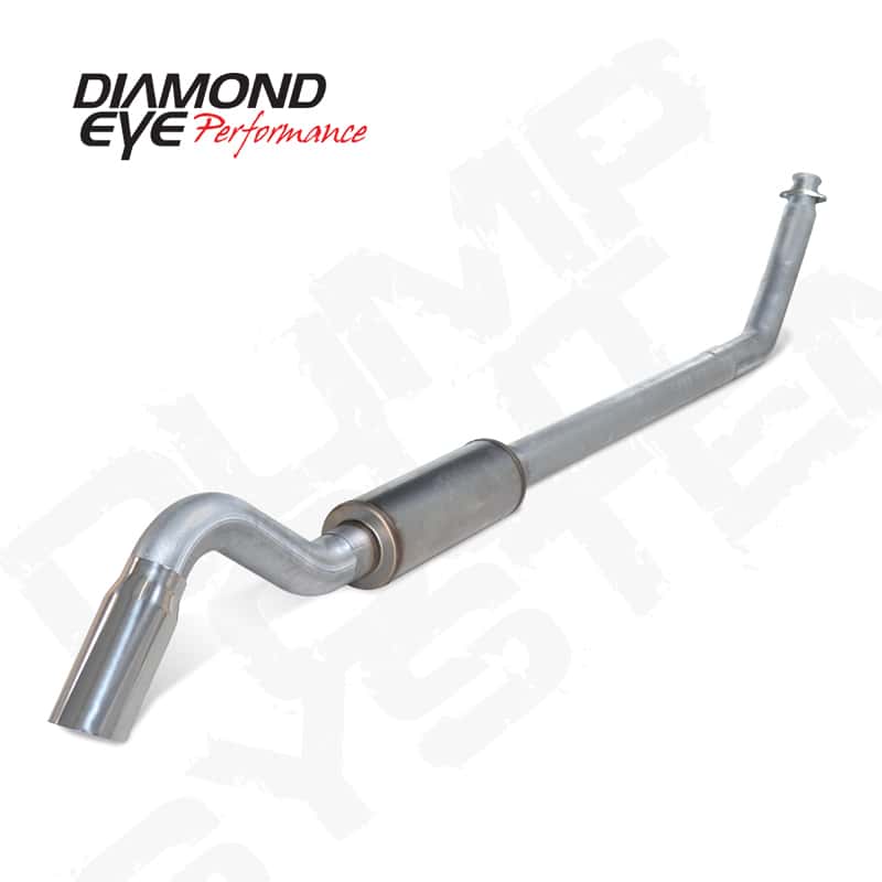Diamond Eye Performance — Diamond Eye 4in AL TURBO BACK SGL DUMP OUT 94-02 DODGE INCLUDING TIP
KIT, 4", TBSGLTD; AL - view 1