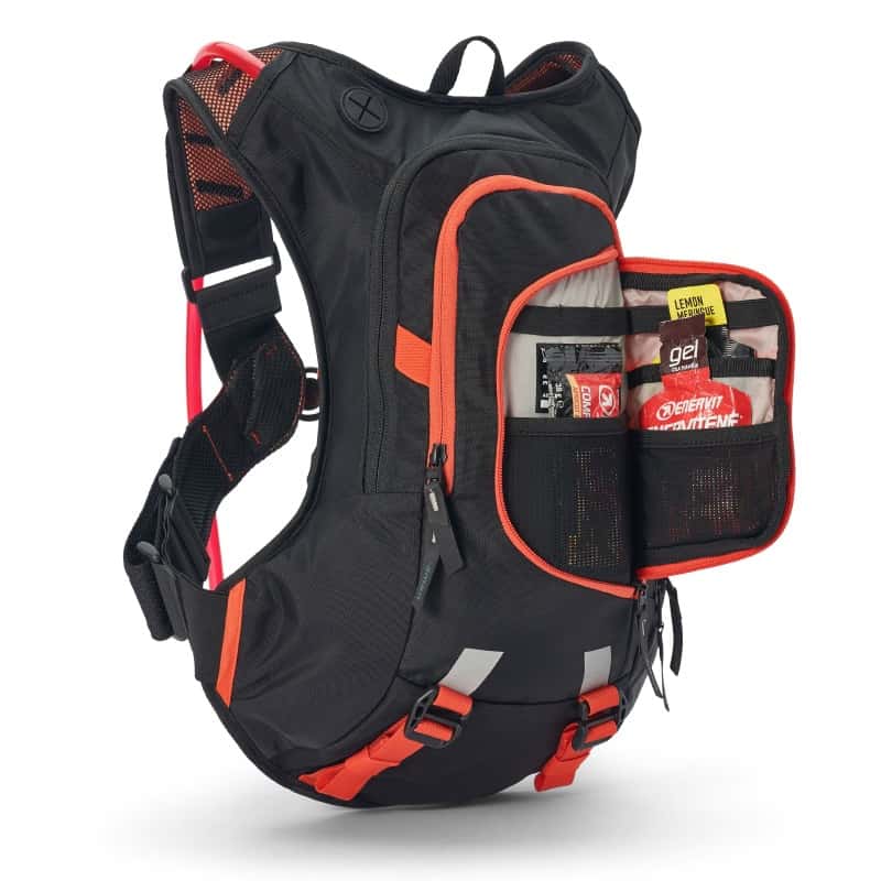 USWE — USWE Moto Hydro Hydration Pack 8L - Black/Factory Orange - view 1