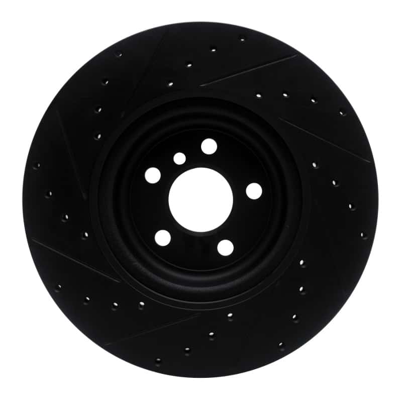 R1 Concepts — R1 16-25 BMW 330e Rear Right Drilled & Slotted Black Brake Rotor
R1 Brake Rotor Drill - view 5