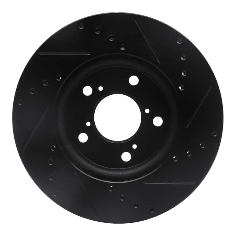 R1 Concepts — R1 05-10 Honda Odyssey Front Left Drilled & Slotted Black Brake Rotor
R1 Brake Rotor Drill - view 5