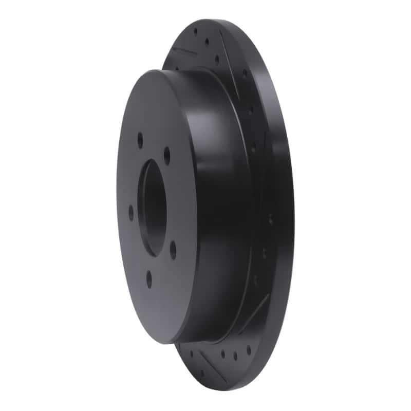 R1 Concepts — R1 97-04 Ford F-150 RWD Rear Right Drilled & Slotted Black Brake Rotor
R1 Brake Rotor Drill - view 2