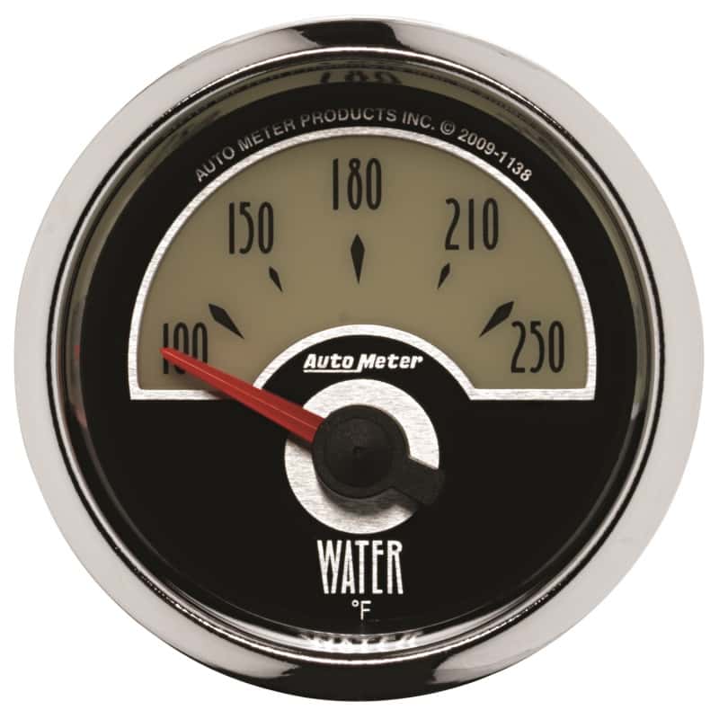 AutoMeter — AutoMeter Gauge Water Temp 2-1/16in. 250 Deg. F Elec Cruiser
GA 2" WTEMP ELEC CRU - view 1
