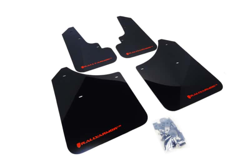 Rally Armor — Rally Armor 03-08 Subaru Forester Black UR Mud Flap w/ Red Logo
Mud Flap - view 1