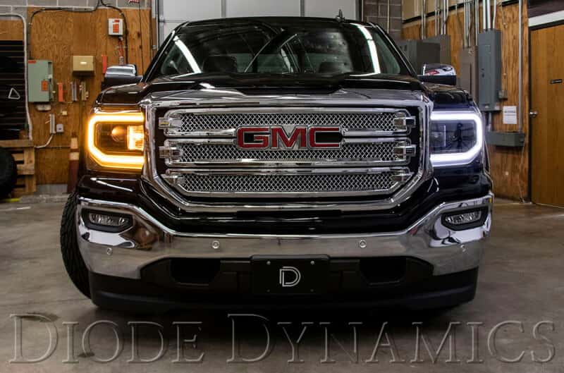 Diode Dynamics — Diode Dynamics GMC Sierra LED Halos Switchback 16-18 Sierra 1500 - view 5