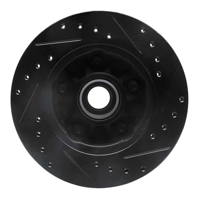 R1 Concepts — R1 98-02 Ford Ranger (USA/Canada) Front Left Drilled & Slotted Black Brake Rotor
R1 Brake Rotor Drill - view 5