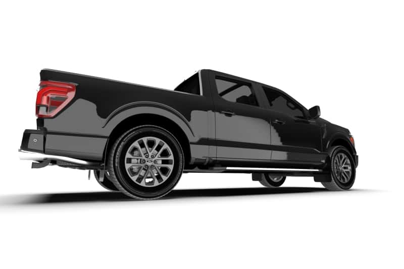 Rally Armor — Rally Armor 21-25 Ford F-150 (Excl. Raptor) Black UR Mud Flap w/Metallic Black Logo
Mud Flap - view 5
