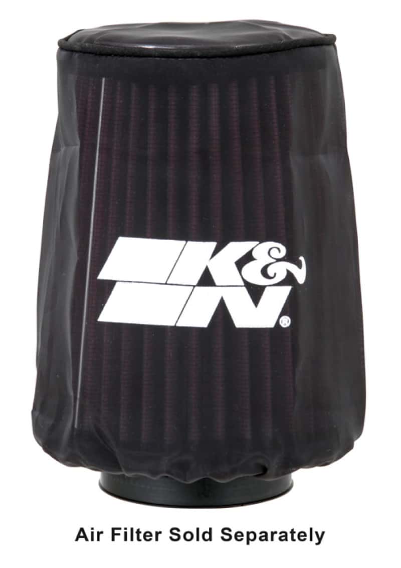 K&N Engineering — K&N 4.5in Base ID x 3.5in Top ID x 6in H - Black - Round Tapered - Drycharger Air Filter Wrap - view 3