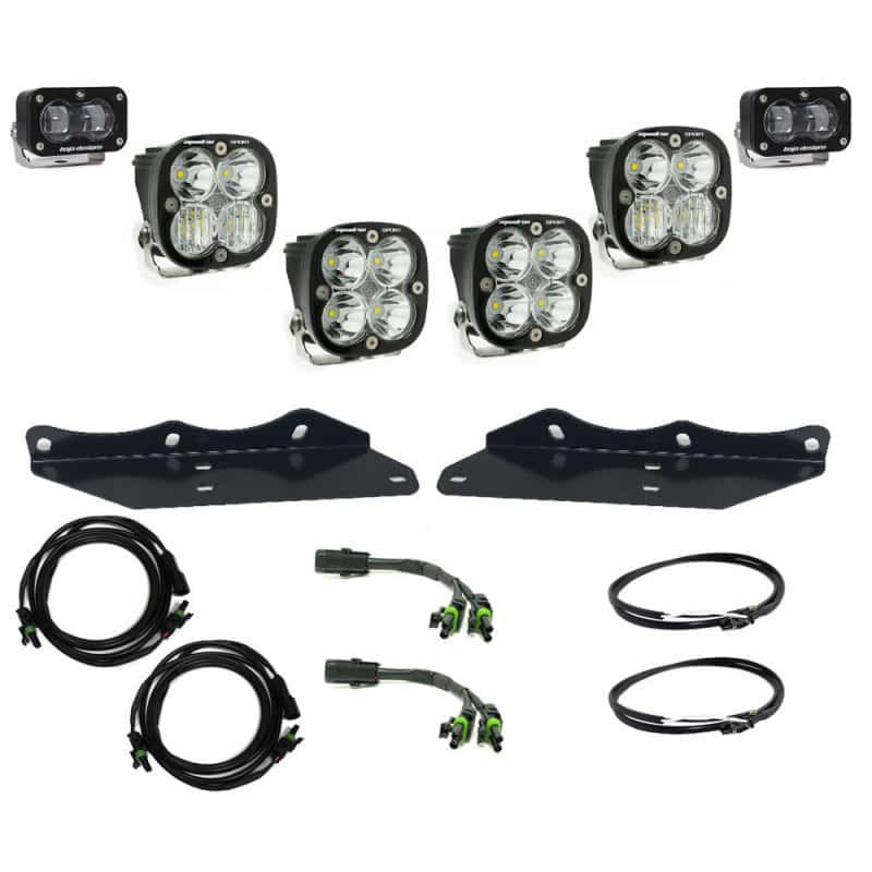 Baja Designs — Baja Designs 17-20 Ford F-150 Raptor S2 SAE Sportsmen Fog Pocket Kit - Clear - view 1