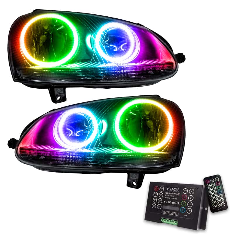 ORACLE Lighting — Oracle 06-10 Volkswagen Jetta SMD HL - Chrome - ColorSHIFT w/ 2.0 Controller - view 2