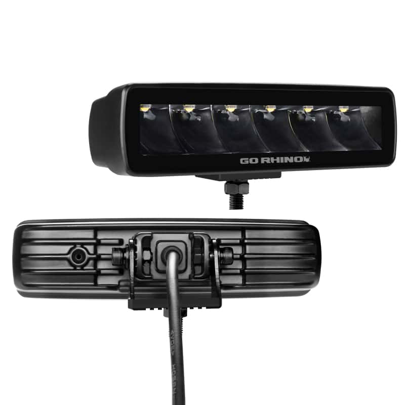 Go Rhino — Go Rhino Xplor Blackout Series Sixline LED Spot Light Kit (Surface/Threaded Stud Mount) - Blk (Pair)
BLK - Spot Light Kit - view 2