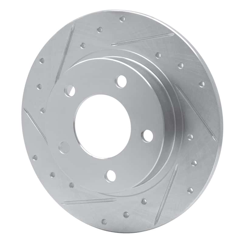 R1 Concepts — R1 93-03 Ford Probe Rear Left Drilled & Slotted Silver Brake Rotor
R1 Brake Rotor Drill - view 2