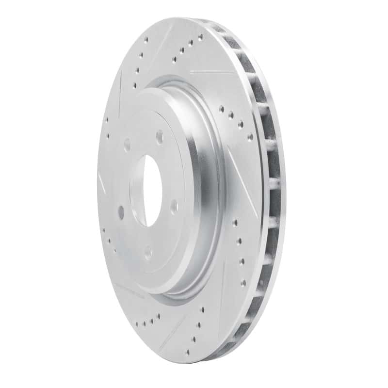 R1 Concepts — R1 2006-2013 Chevrolet Corvette Rear Left Drilled & Slotted Silver Brake Rotor
R1 Brake Rotor Drill - view 2