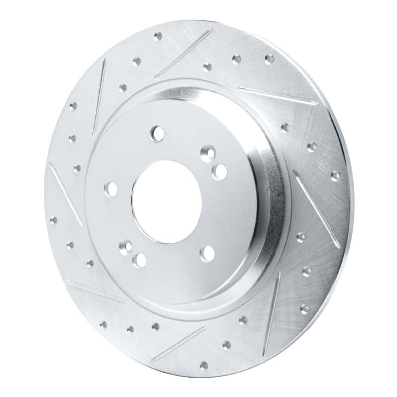 R1 Concepts — R1 21-25 Hyundai SANTA FE Rear Left Drilled & Slotted Silver Brake Rotor
Disc Brake Rotor - view 2
