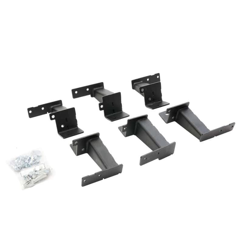 Go Rhino — Go Rhino 21-24 Ford Bronco 4dr (Excl. Sport) Brackets for Dominator Xtreme Frame Slider - Tex. Blk
Dominator Brackets - view 1