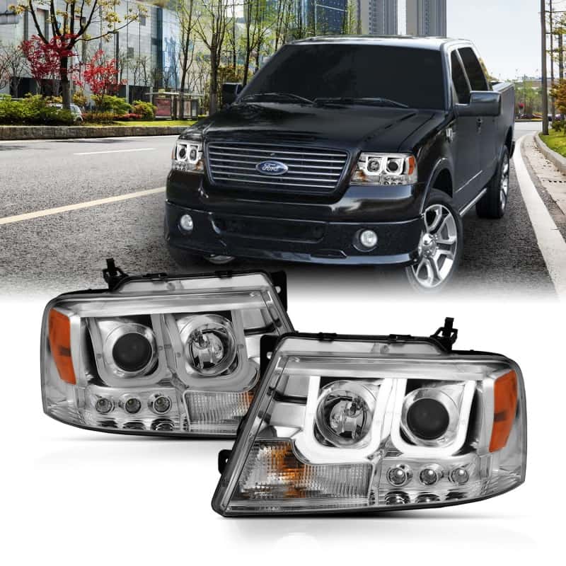 ANZO — ANZO 2004-2008 Ford F-150 Projector Headlights w/ U-Bar Chrome
Head Light Set
HdLtSet - view 1