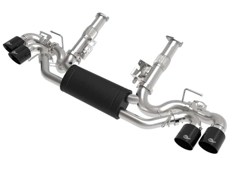aFe — aFe MACH Force-Xp 3in to 2-1/2in 304SS Cat-Back 2020 Chevy Corvette (C8) 6.2L - Black Tip
Cat-Back Exhaust - view 1