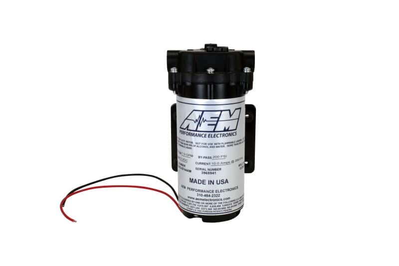 AEM — AEM Water / Methanol Injection 6-Amp Recirculation-Style Pump 200psi for One-Gallon Kit **replacemen
Water/Meth Injection
Water/Methanol 1/4 - view 2