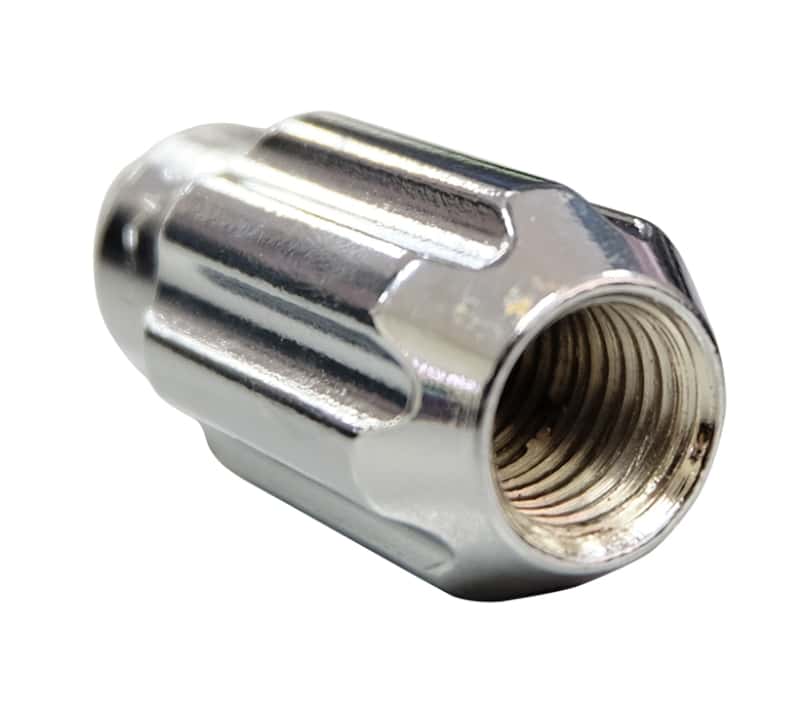 NRG — NRG 500 Series M12 X 1.5 Bullet Shape Steel Lug Nut Set - 21 Pc w/Lock Key - Silver - view 4