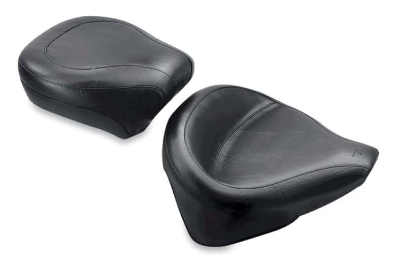 Mustang Motorcycle — Mustang 84-06 Harley Standard Rear Tire Wide Touring Solo Seat - Black - view 1