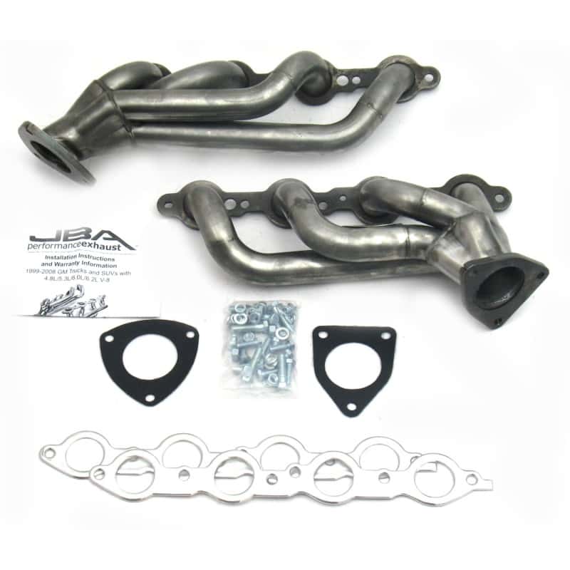JBA — JBA 03-06 GM Truck 6.0L LS w/o EGR 1-5/8in Primary Raw 409SS Cat4Ward Header
Exhaust Header - view 2