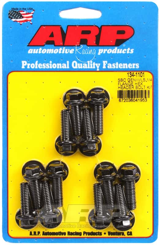 ARP — ARP Chevy LS 1/4in Flange Hex Header Bolt Kit - view 1
