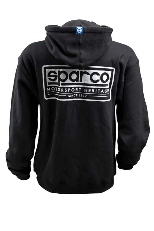 SPARCO — Sparco Sweatshirt Hooded Heritage Blk Me - view 2