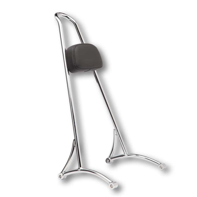 Burly Brand — Burly Brand Tall Sissy Bar 20in - Chrome - view 3