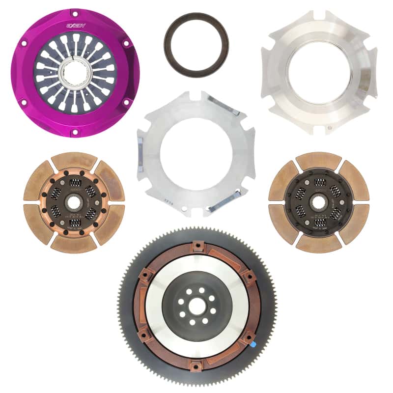 Exedy — Exedy 2005-2005 Saab 9-2X Aero H4 Hyper Twin Cerametallic Clutch Sprung Center Disc Pull Type Cover
Hyper Multi Series
Clutch Kit - view 3
