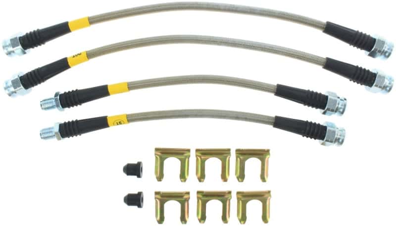 Stoptech — StopTech 4/90-99 Mitsubishi 3000GT Stainless Steel Front Brake lines
SS Brake Lines - view 5