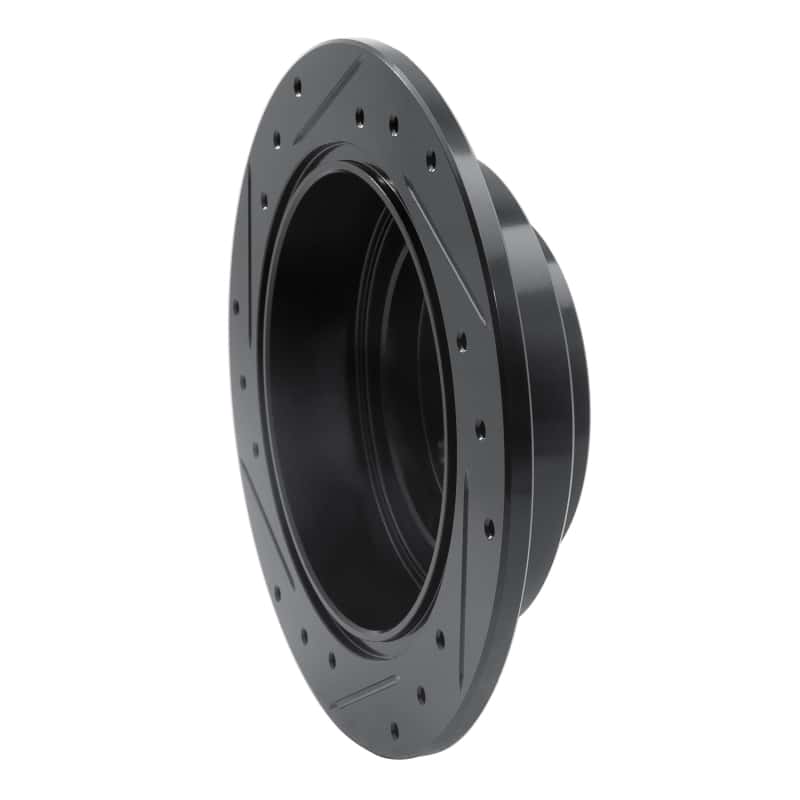 R1 Concepts — R1 90-08 Saab 9-2X Rear Right Drilled & Slotted Black Brake Rotor
R1 Brake Rotor Drill - view 4