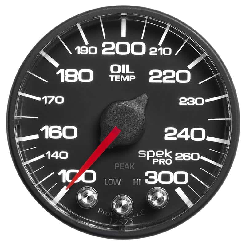 AutoMeter — Autometer Spek-Pro 52.4mm 100-300 F Deg Digital Stepper Motor Oil Temp Gauge
GA 2" OILT BFB SPEK - view 1
