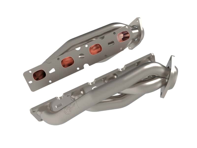 aFe — aFe Twisted Steel 11-21 Jeep Grand Cherokee (WK2) 5.7L V8 Headers - Titanium (Ceramic Coated)
Twisted Steel Header - view 1