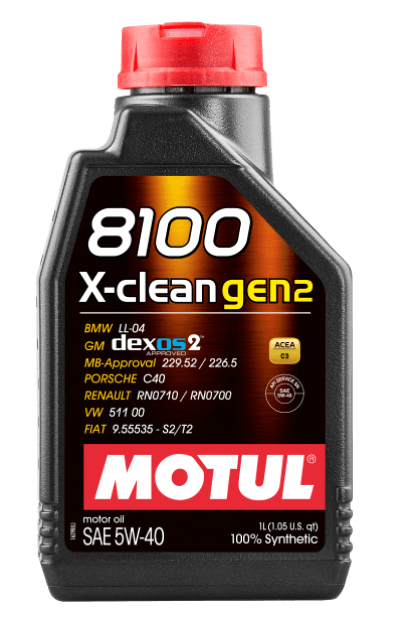 Motul — Motul 1L Synthetic Engine Oil 8100 X-CLEAN Gen 2 5W40 - view 2