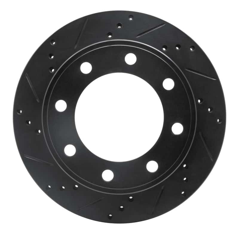 R1 Concepts — R1 99-05 Ford F-250 2WD (Super Duty) Rear Left Drilled & Slotted Black Brake Rotor
R1 Brake Rotor Drill - view 1