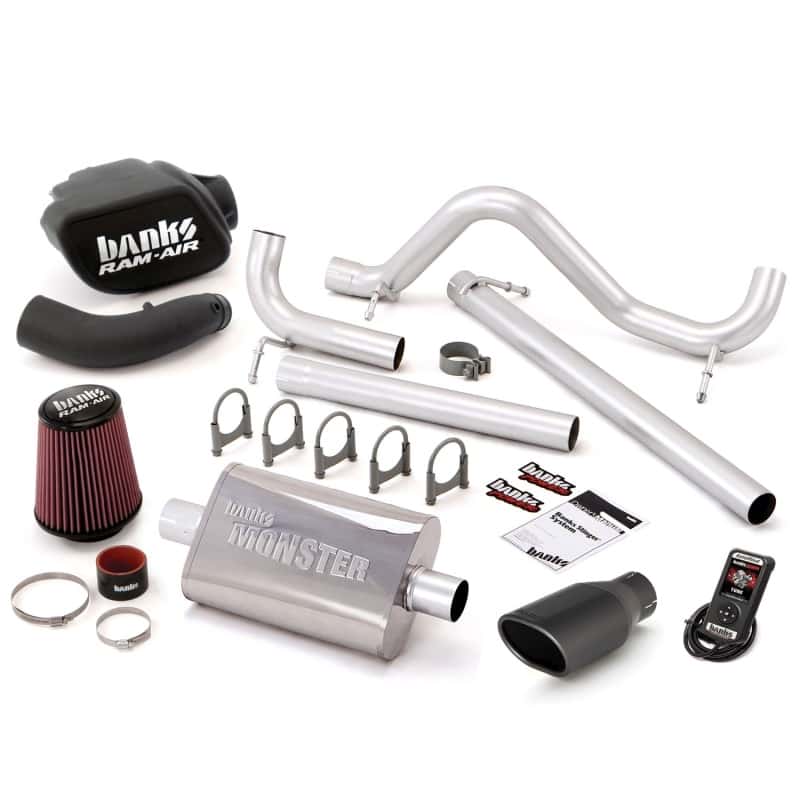 Banks Power — Banks Power 07-11 Jeep 3.8L Wrangler - 4dr Stinger Sys w/ AutoMind - SS Single Exhaust w/ Black Tip
Power/Efficiency Sys
Stinger Bundle - view 2
