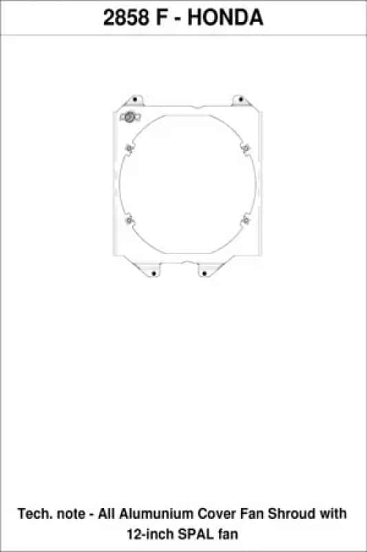 CSF — CSF 92-00 Honda Civic All-Aluminum Fan Shroud w/12in SPAL Fan
CSF Fan Kit - view 5