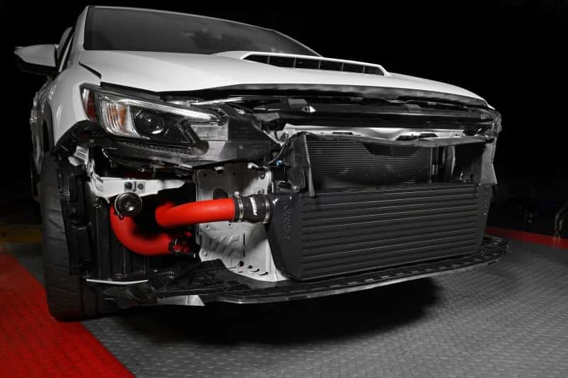Perrin Performance — PERRIN 22-25 Subaru WRX Front Mount Intercooler Kit (Red Tubes & Black Core) - view 5
