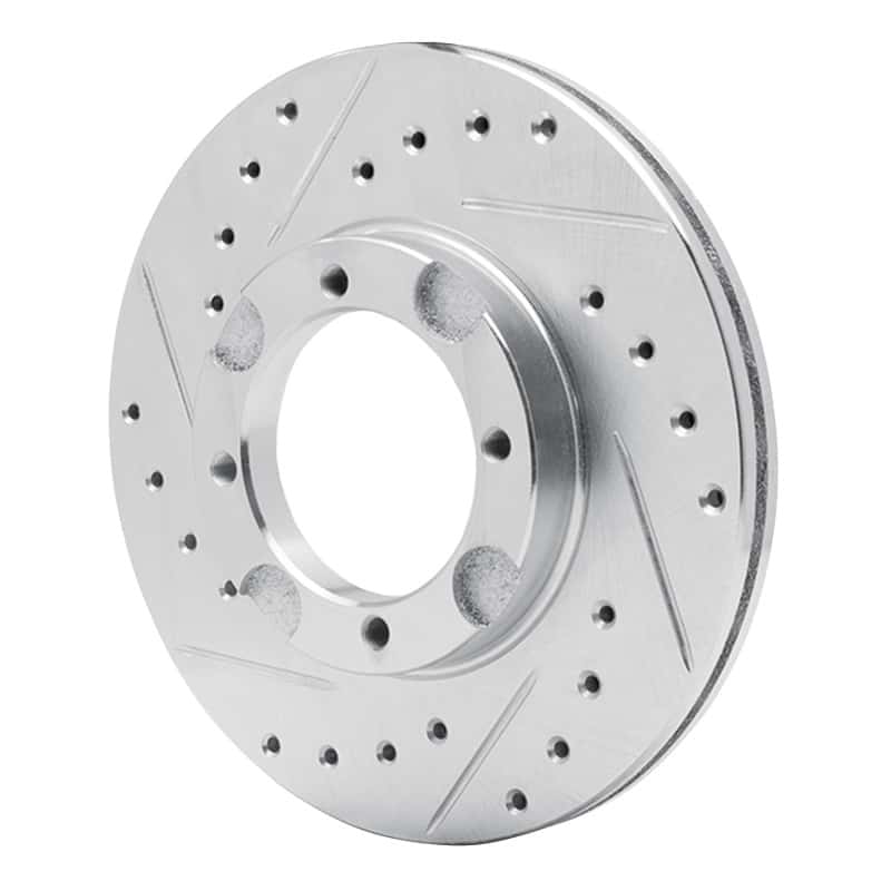 R1 Concepts — R1 87-99 Hyundai Accent Front Left Drilled & Slotted Silver Brake Rotor
R1 Brake Rotor Drill - view 2