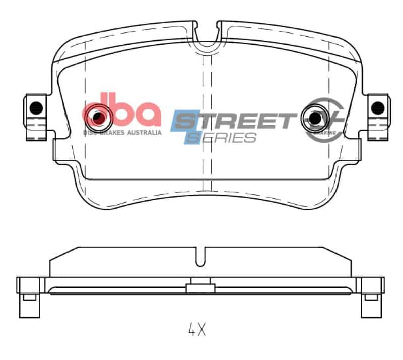 DBA — DBA 19-21 Audi A8 Quattro Rear SSEV Street Series Brake Pads
Brake Pad - view 2